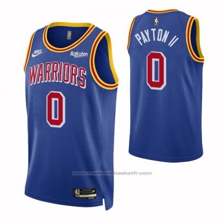 Maillot Golden State Warriors Gary Payton Ii #0 75th Anniversary Bleu